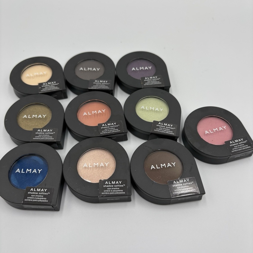Lot Of 10 Almay SHADOW SOFTIES Powder Eyeshadow Singles Eye‎ Shadow NEW